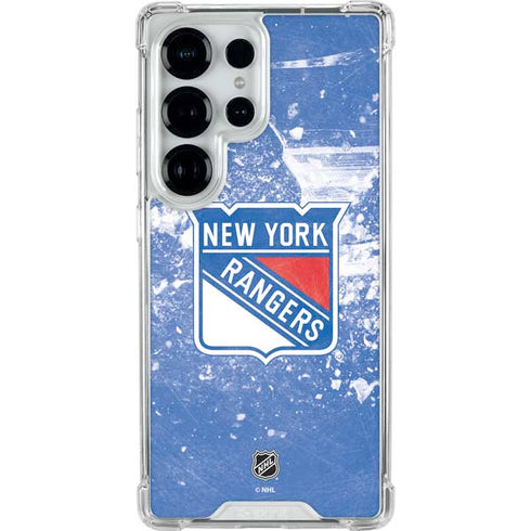NHL New York Rangers Frozen Galaxy S25 Ultra Clear Case